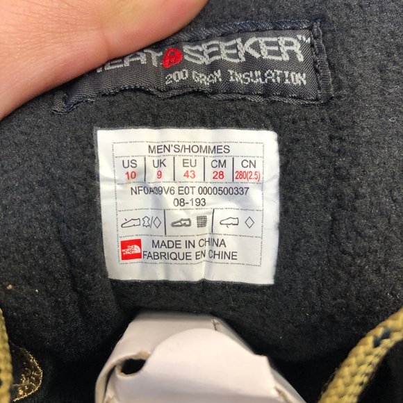 The North Face Chilkat III Insulated Boots Tan(MS) - Picture 6 of 6